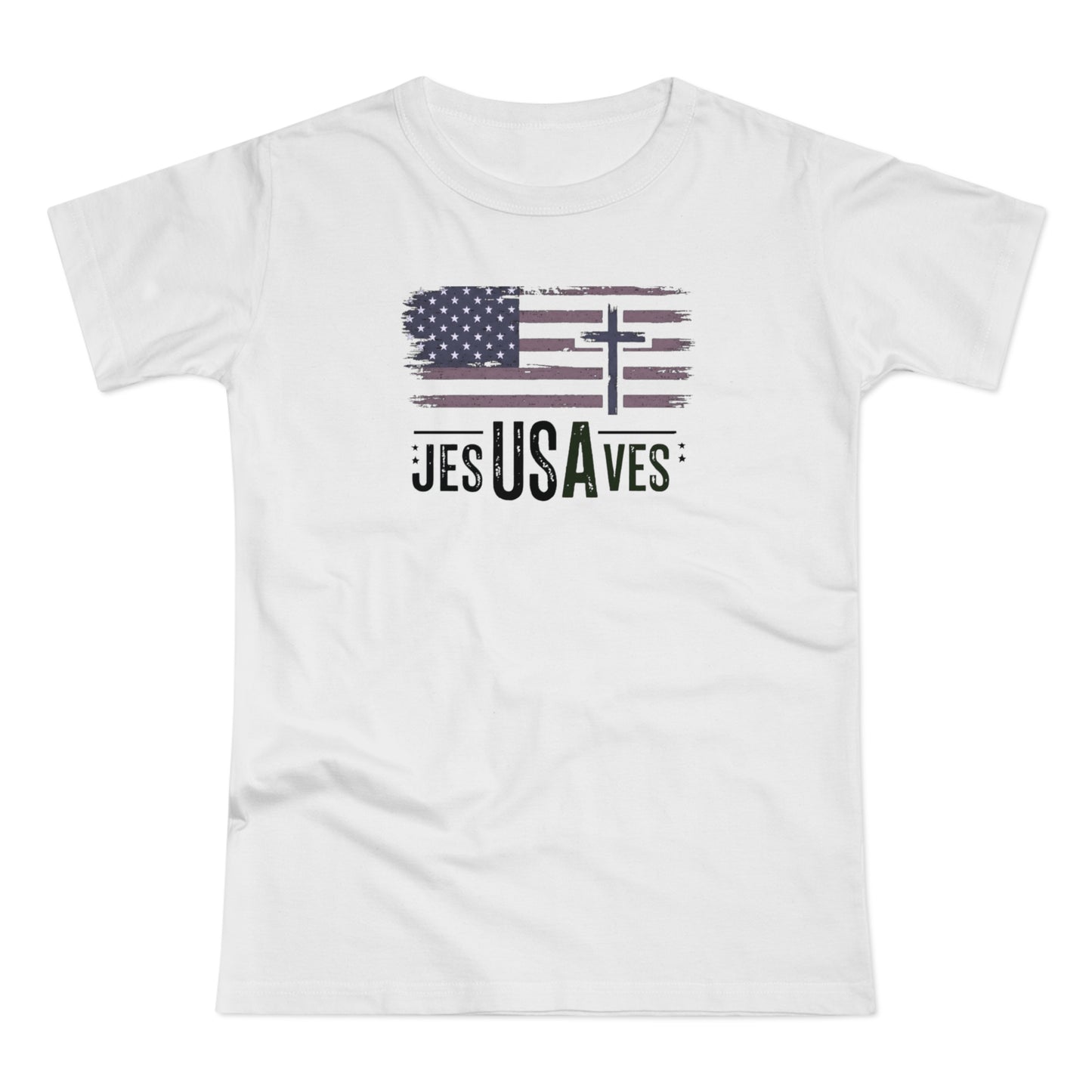Jesus Saves USA Women's T-shirt