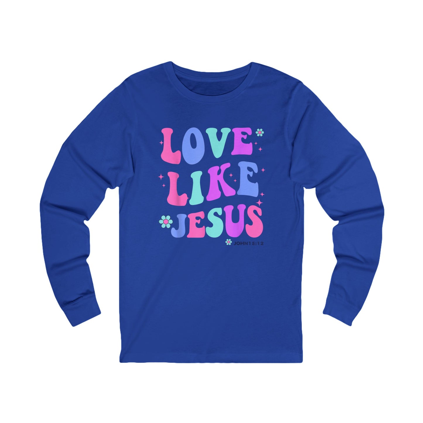 Love Like Jesus Retro Long Sleeve Tee