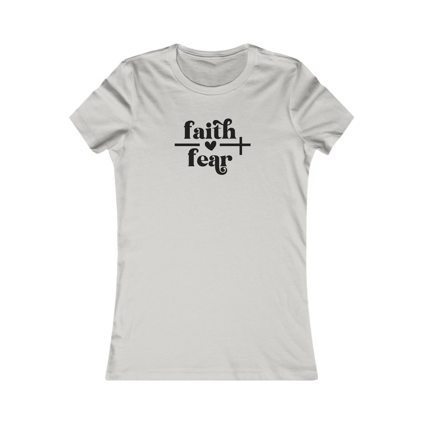 Cross Women's Tee - Faith over Fear Design