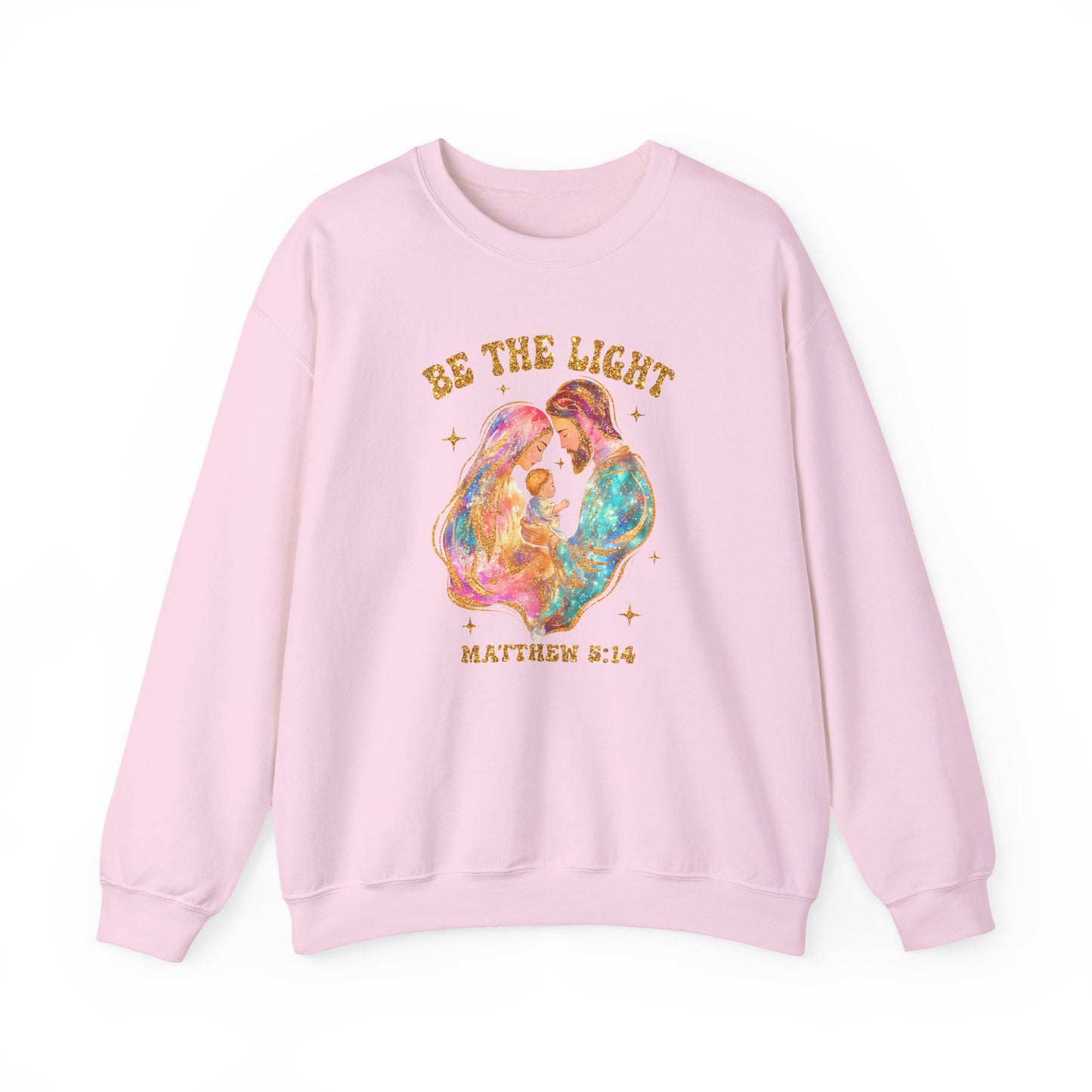 Be the Light Nativity Christmas Sweatshirt — Jesus Holiday Crewneck
