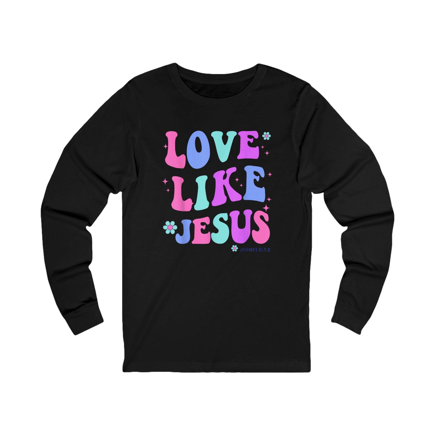Love Like Jesus Retro Long Sleeve Tee