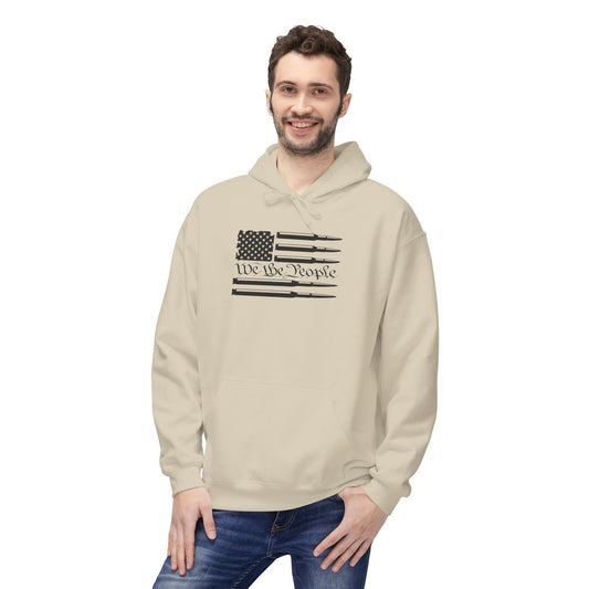 Patriotic Graphic Hoodie, Unisex Hoodie, USA Flag Sweatshirt, We the People