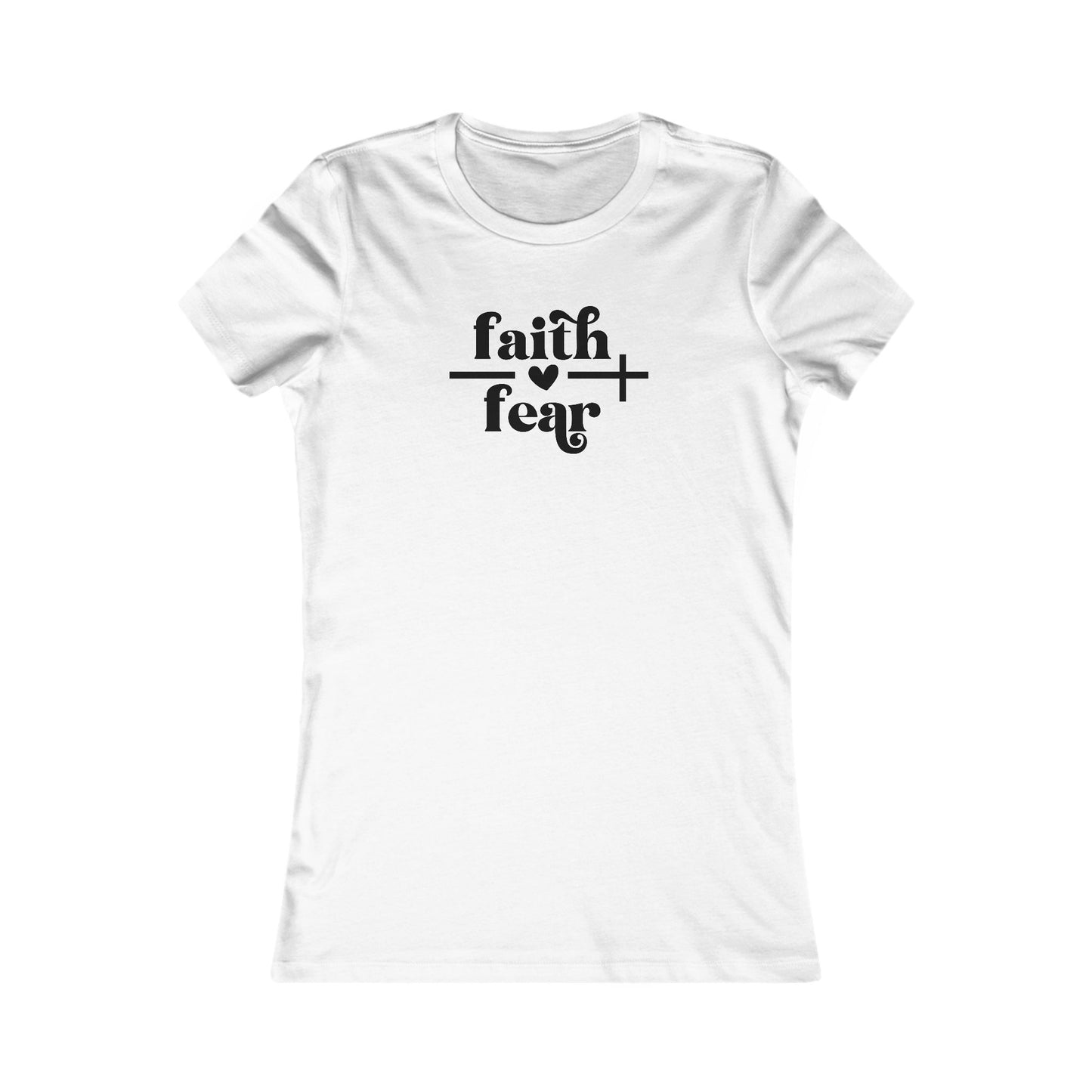 Cross Women's Tee - Faith over Fear Design