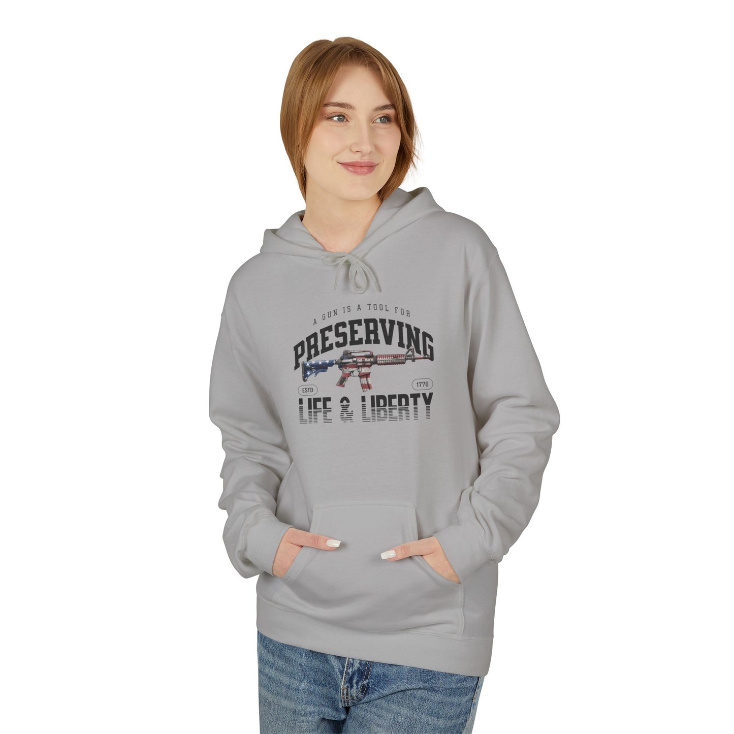 Preserving Life & Liberty Hoodie, Cozy Fleece Sweatshirt for Freedom [...]