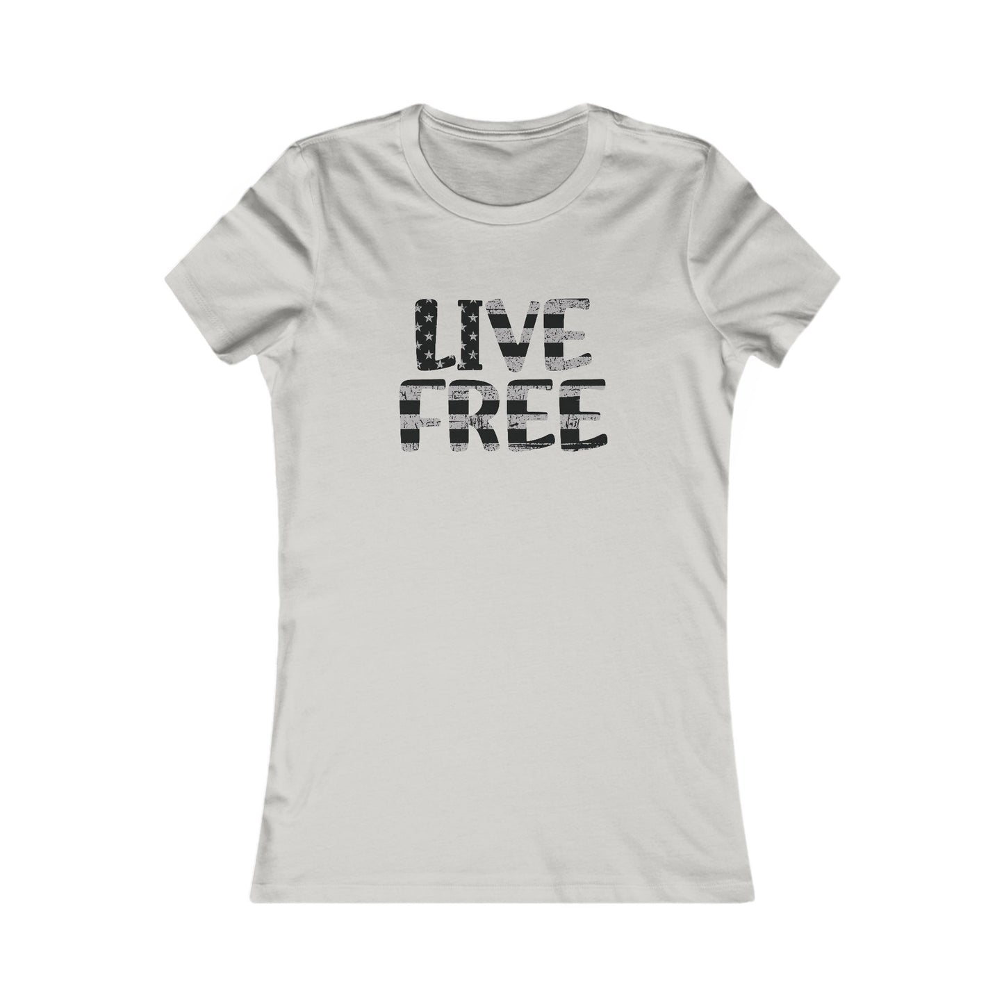 Live Free Fitted Tee