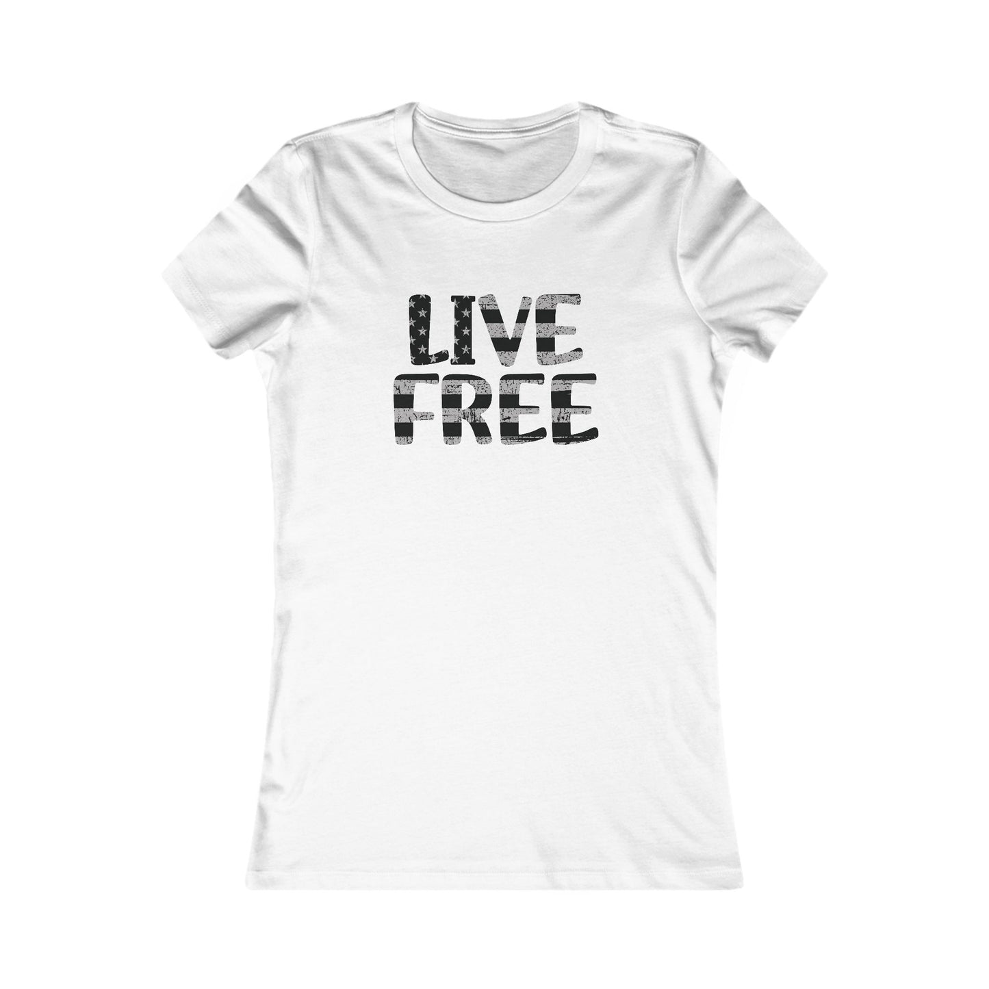 Live Free Fitted Tee