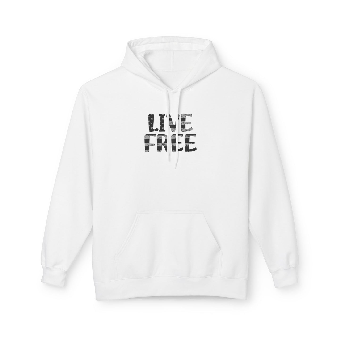 Live Free Hoodie - Unisex Softstyle Fleece Sweatshirt, Cozy Casual Wear