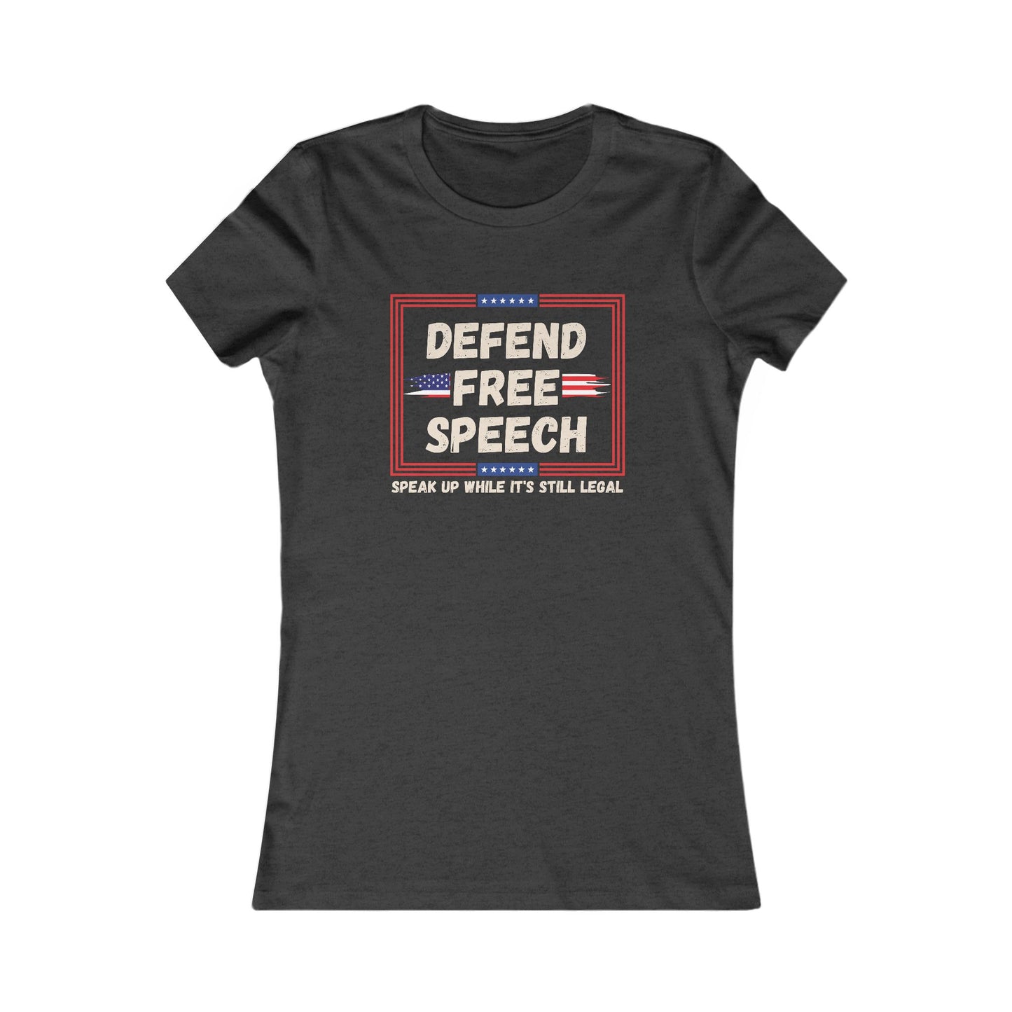 Defend Free Speech Fitted Tee