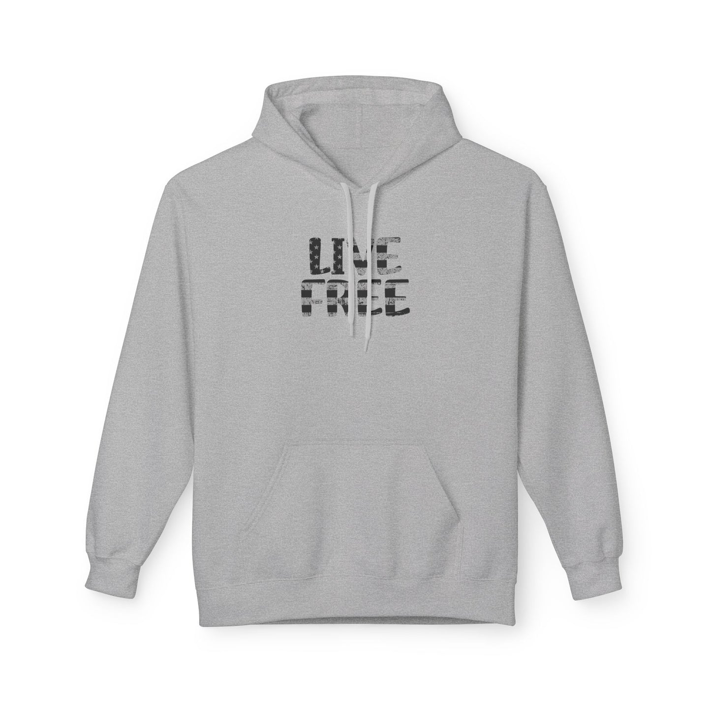 Live Free Hoodie - Unisex Softstyle Fleece Sweatshirt, Cozy Casual Wear