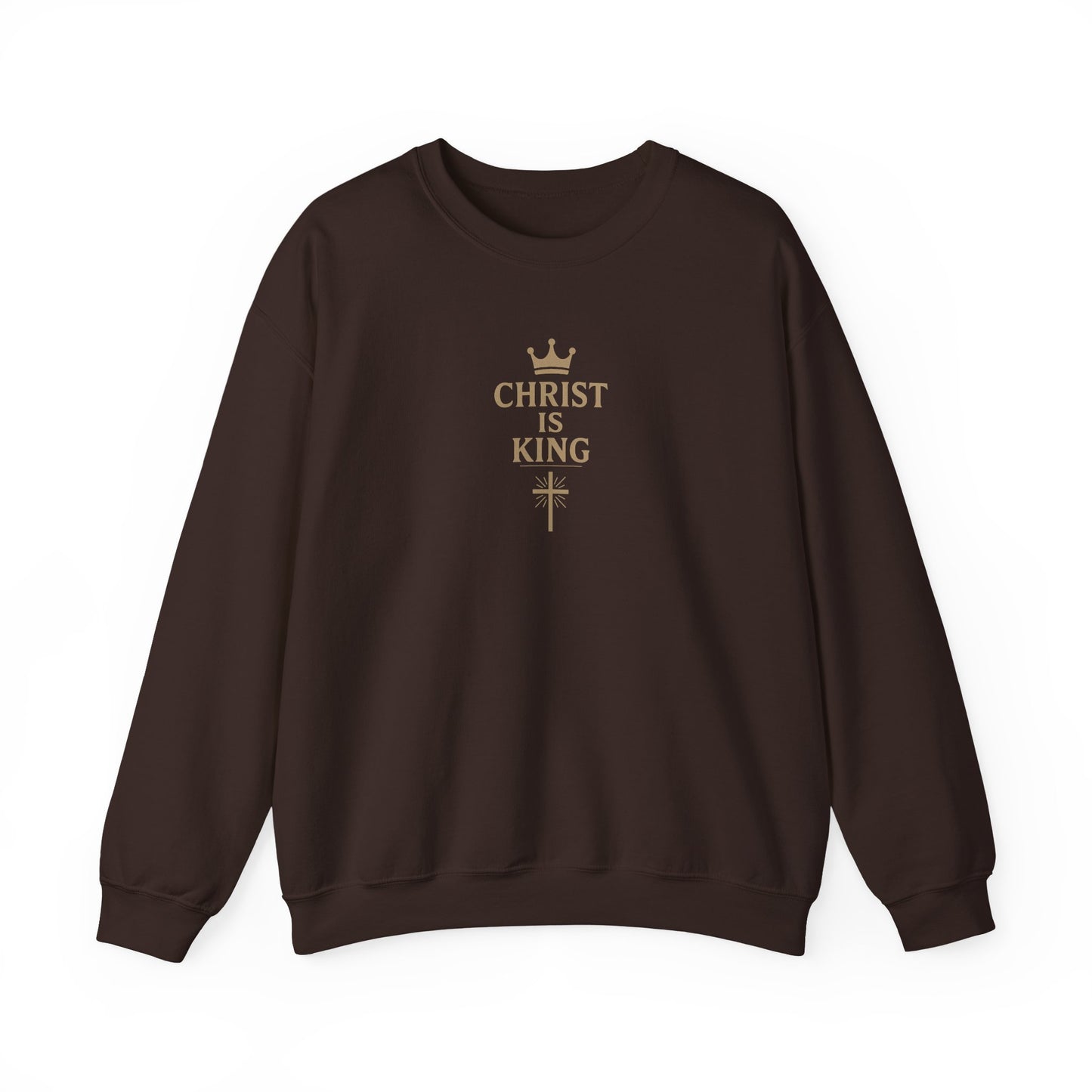 Christ is King Crewneck Sweatshirt — Faith Patriotic Pullover