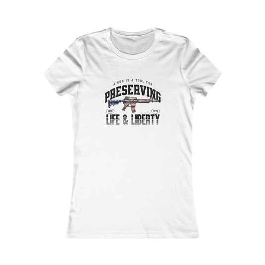Preserving Life & Liberty Fitted Tee