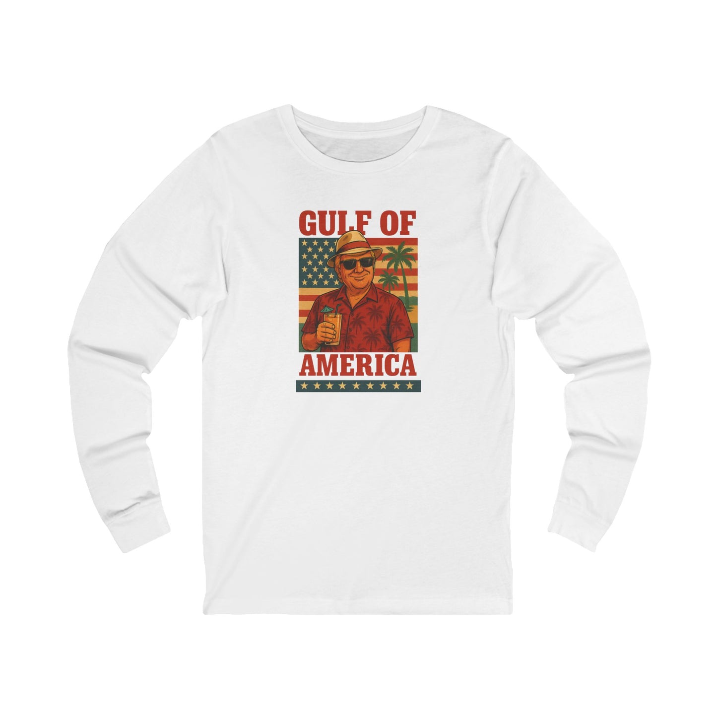 Trump "Gulf of America" Vacation Americana Long Sleeve Tee