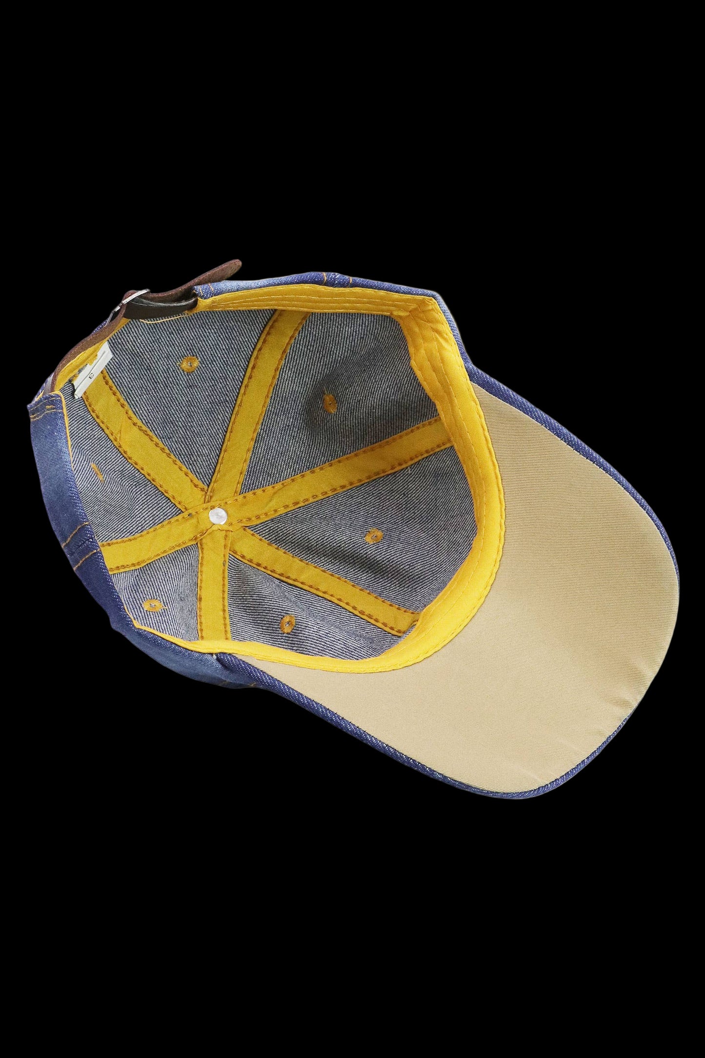 American Flag Bling Patch Denim Baseball Cap