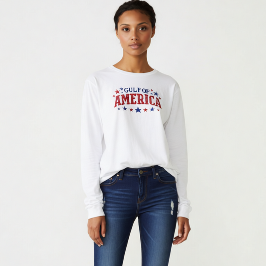5. "Gulf of America" Stars & Banner Tee
