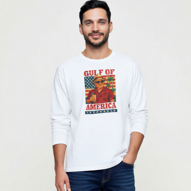 Trump "Gulf of America" Vacation Americana Long Sleeve Tee