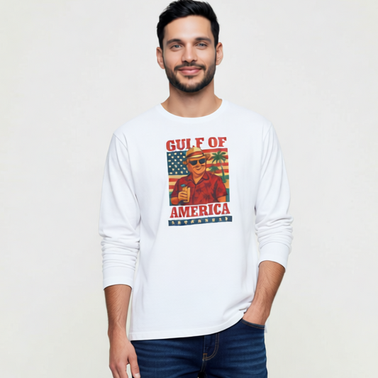 Trump "Gulf of America" Vacation Americana Long Sleeve Tee