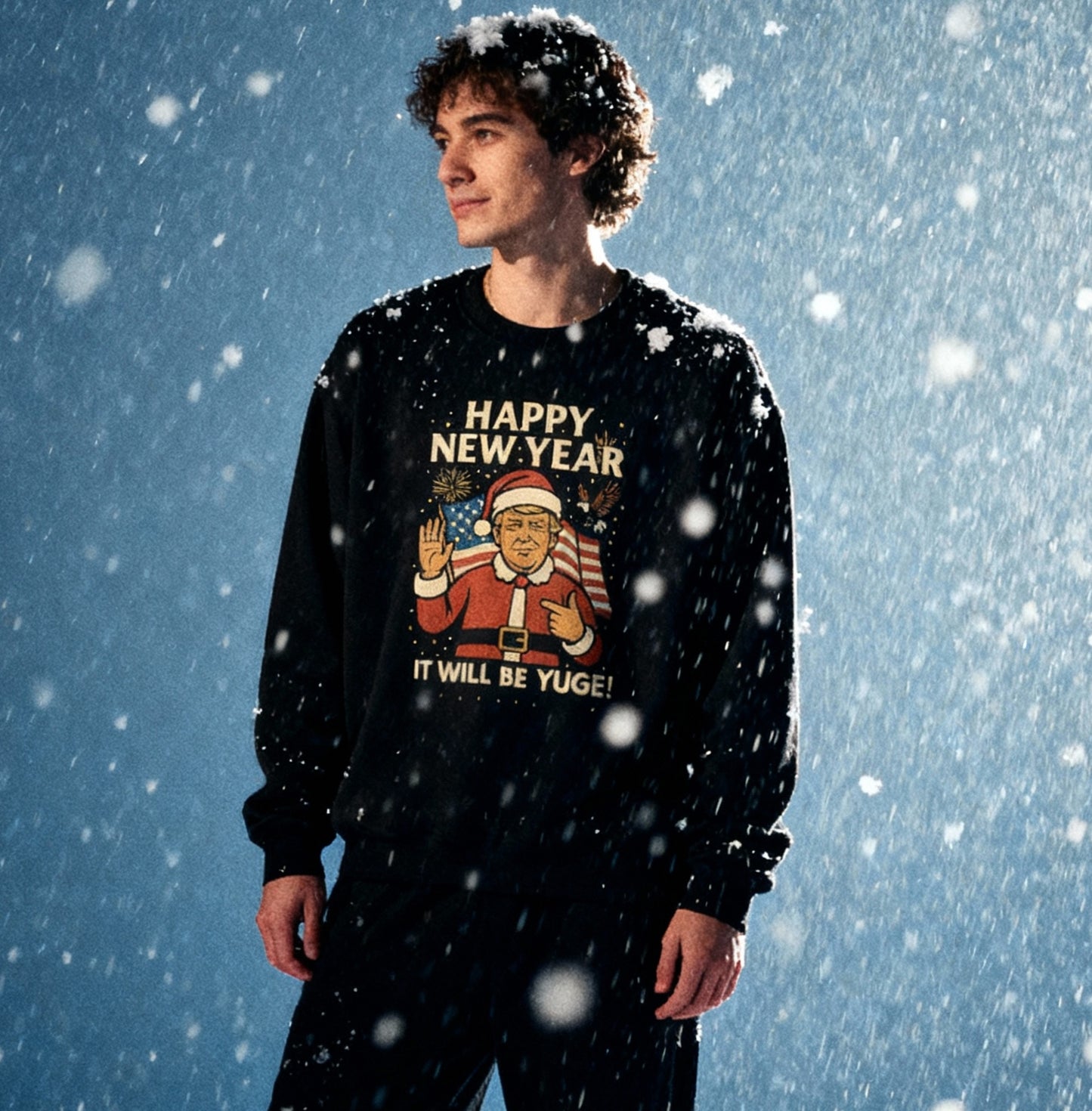 Trump Happy New Year Sweatshirt - Crewneck