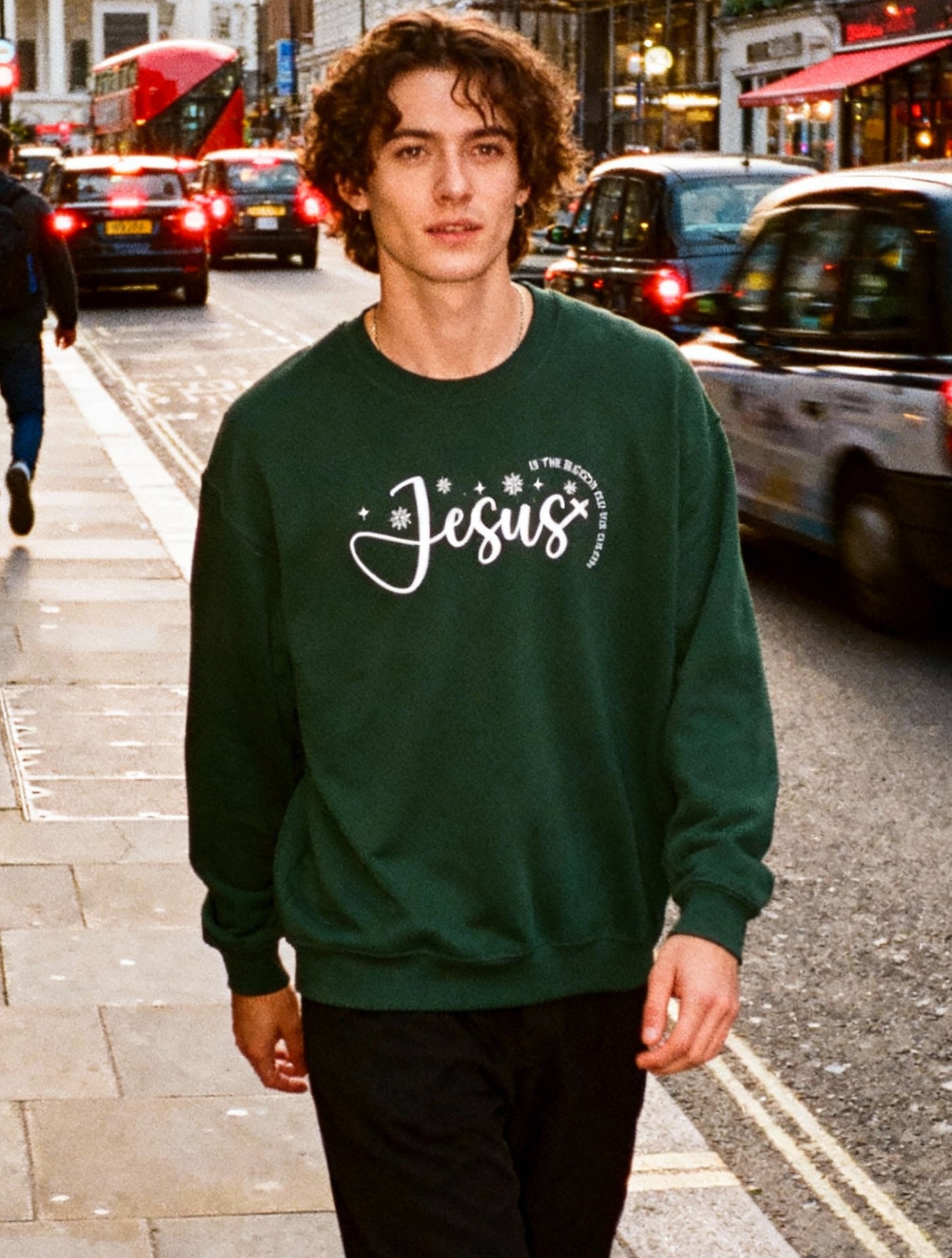 Jesus Christmas Sweatshirt - Crewneck Sweatshirt