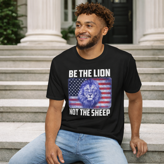 Be the Lion Not the Sheep T-Shirt — Bold Inspirational Graphic Tee