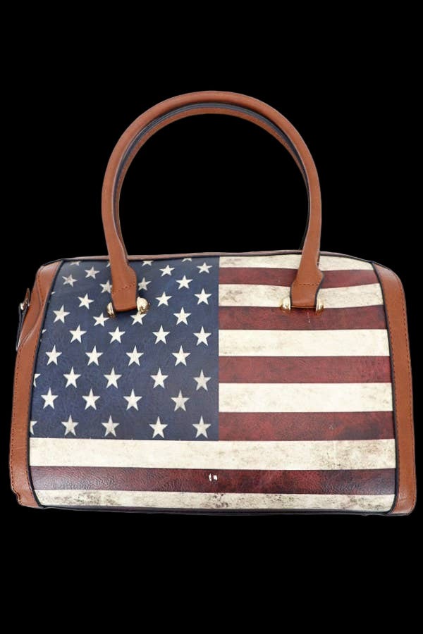 American Flag  Bag Continental Wallet Set