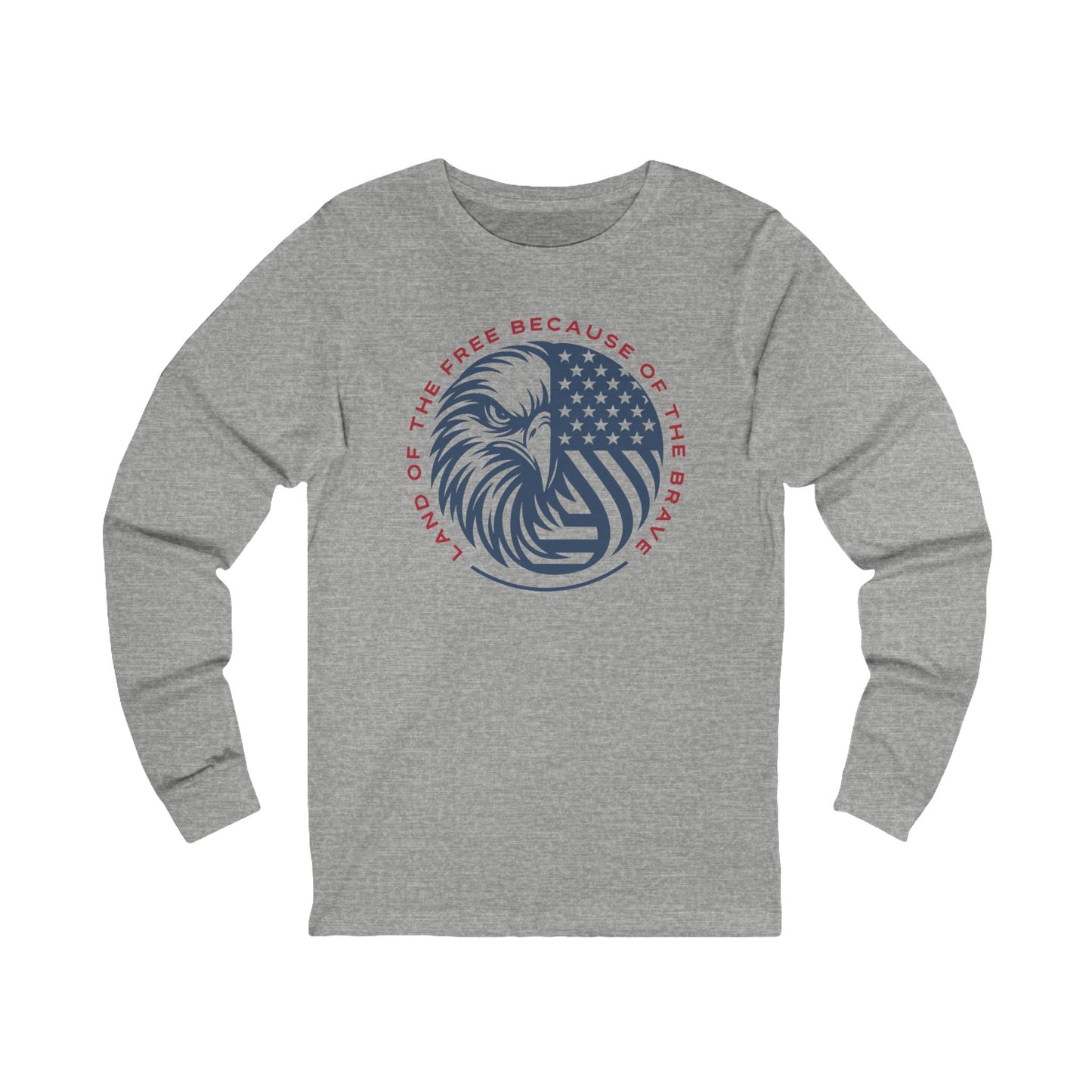 Land of the Free • Home of the Brave Eagle Long Sleeve Tee