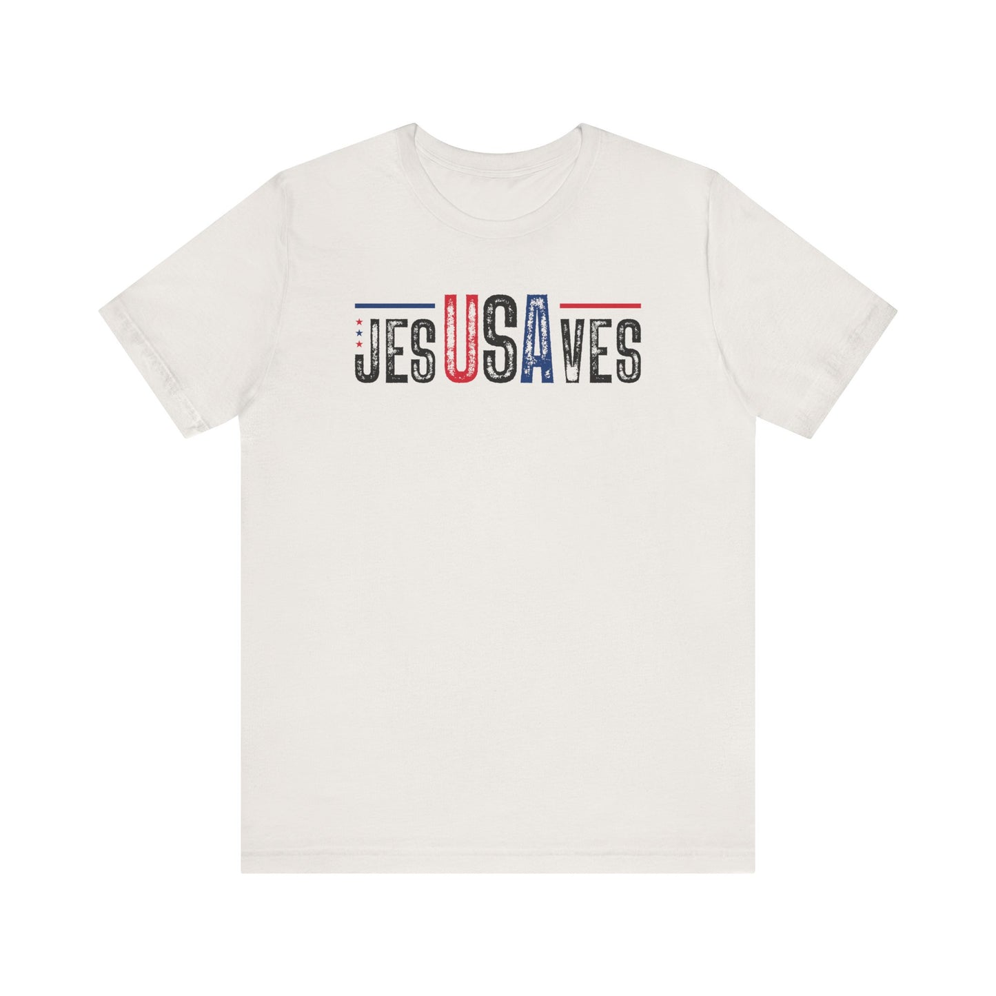 Patriotic Jesus Saves USA Tee