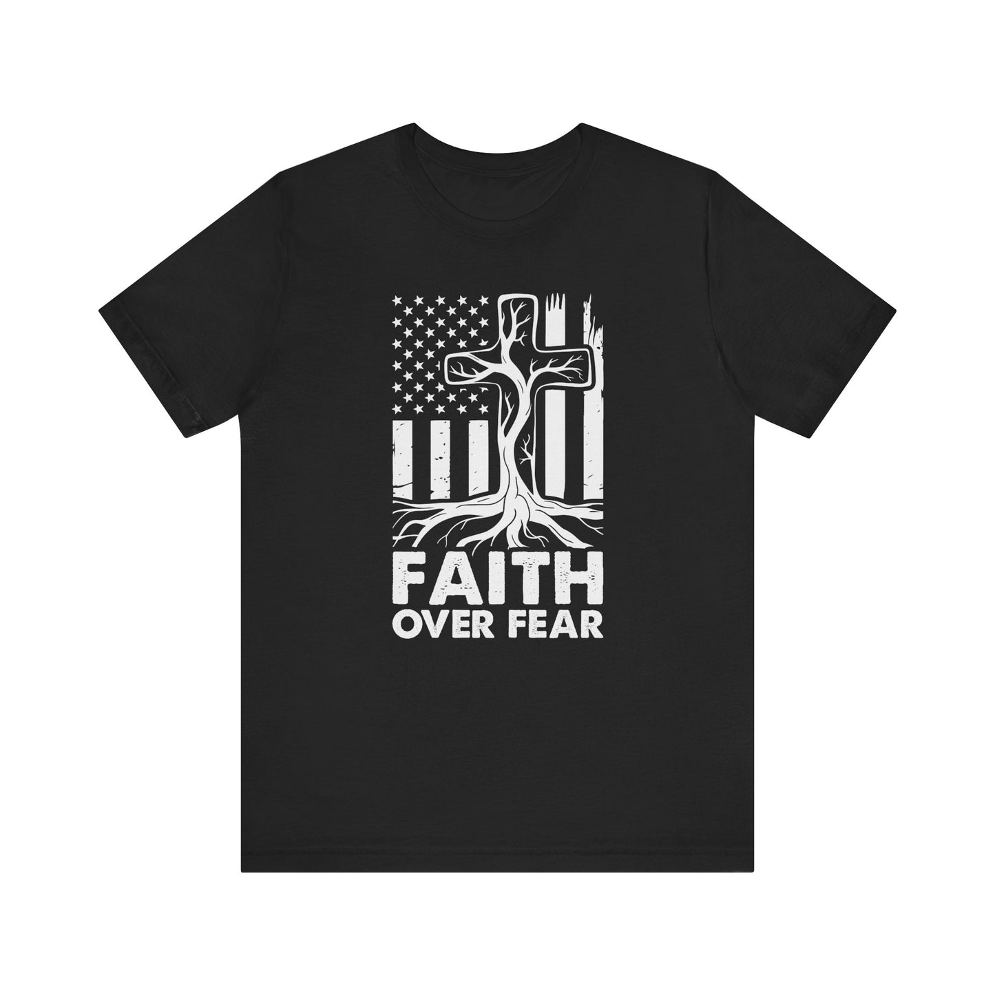 Faith over Fear Tree Roots Tee