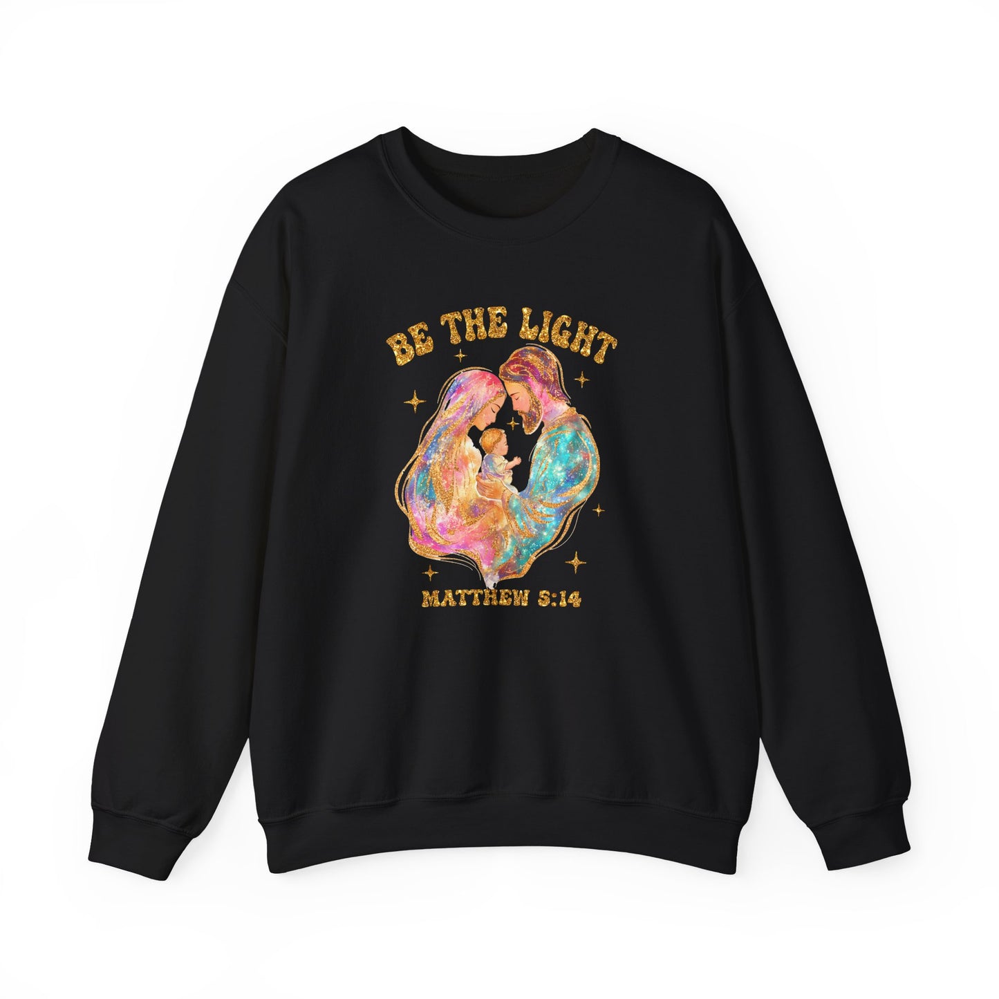 Be the Light Nativity Christmas Sweatshirt — Jesus Holiday Crewneck