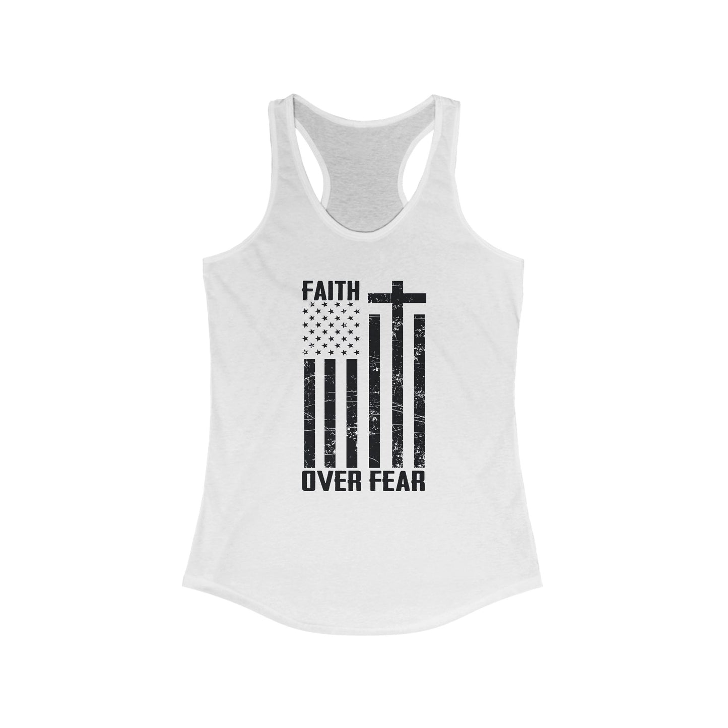 Faith Over Fear Racerback Tank