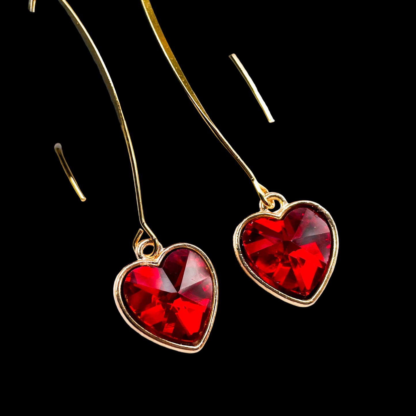 Heart and Soul in Ruby Earrings