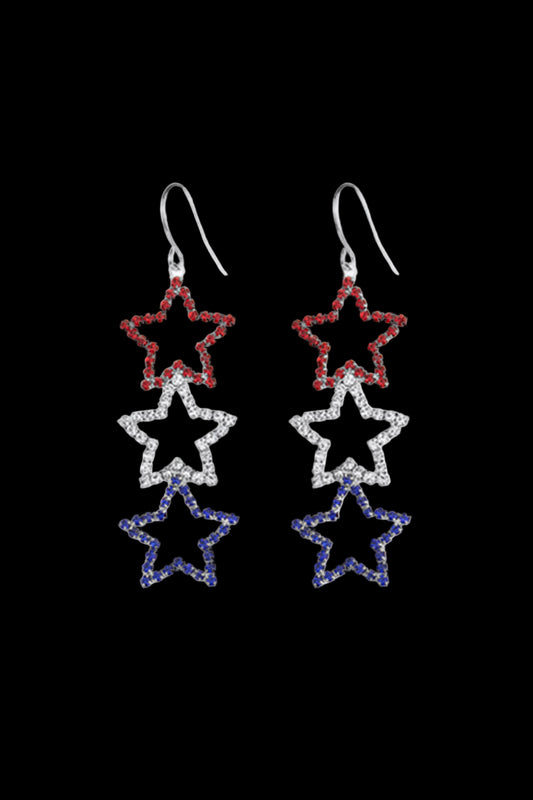 Twinkle Triple-Star Earrings