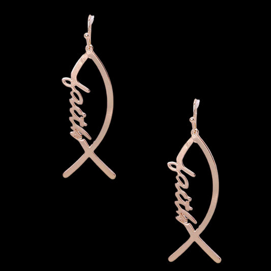 Faith Fish Earrings