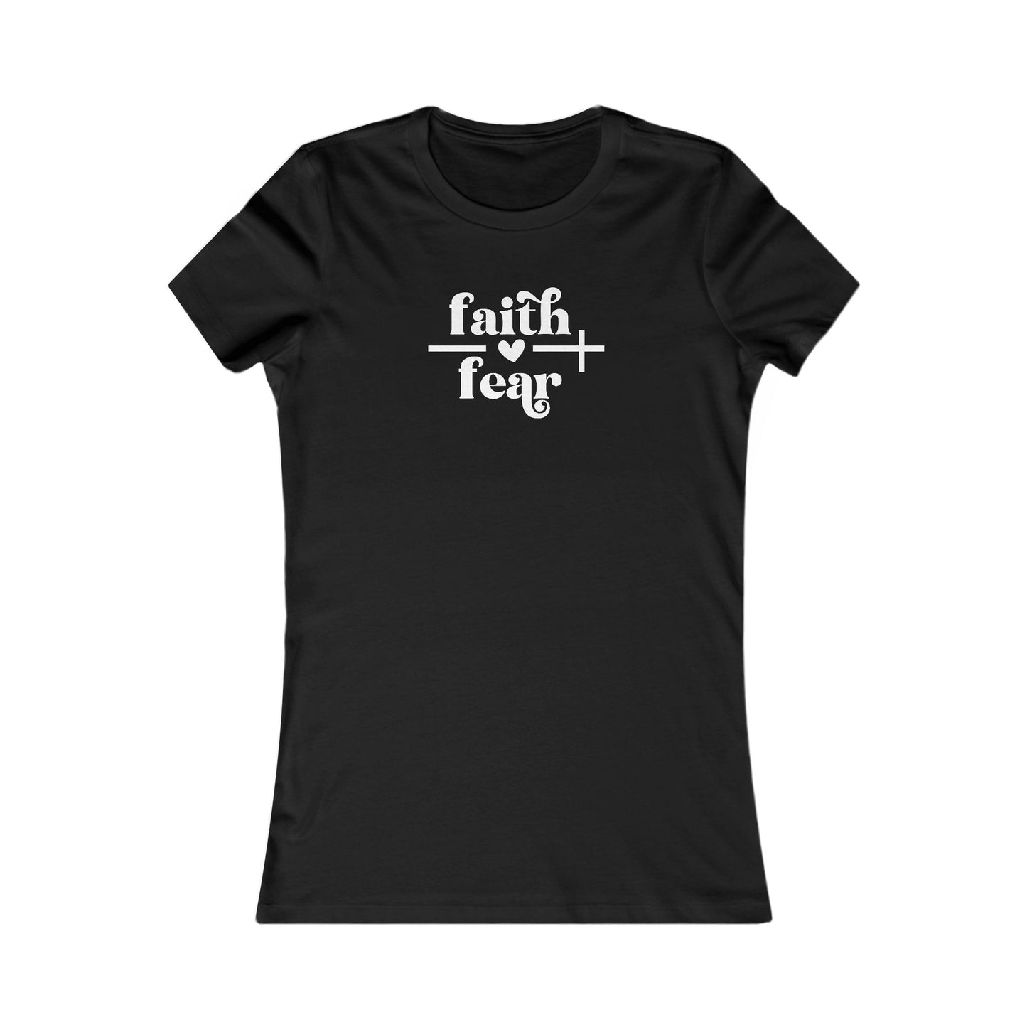 Cross Women's Tee - Faith over Fear Design