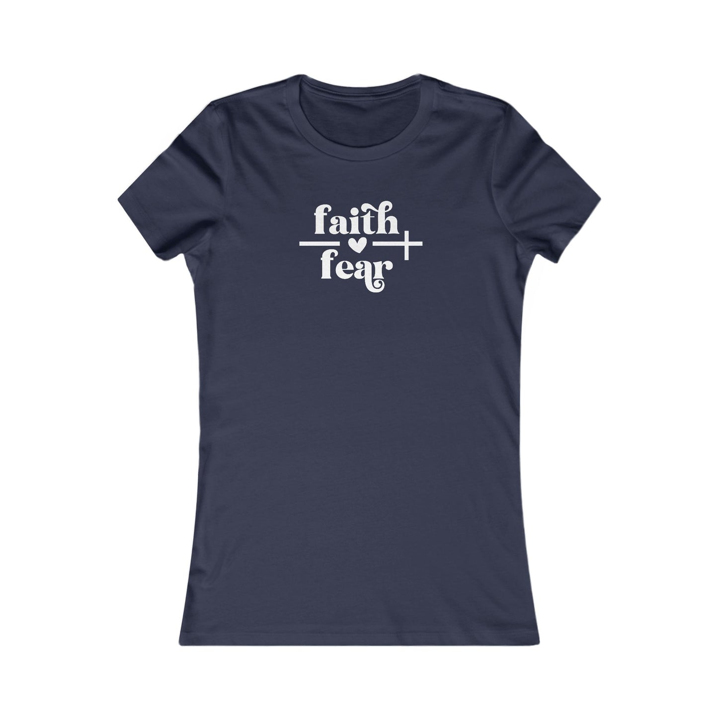 Cross Women's Tee - Faith over Fear Design