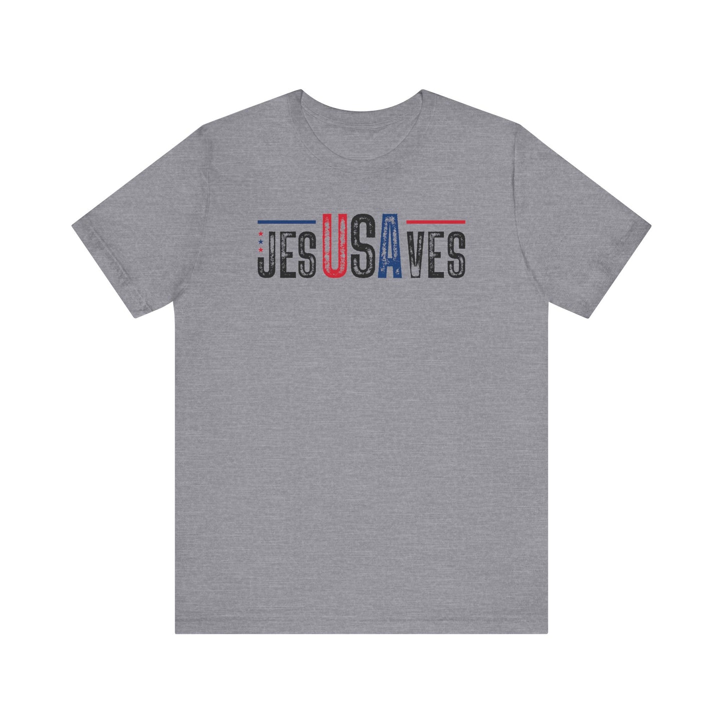 Patriotic Jesus Saves USA Tee