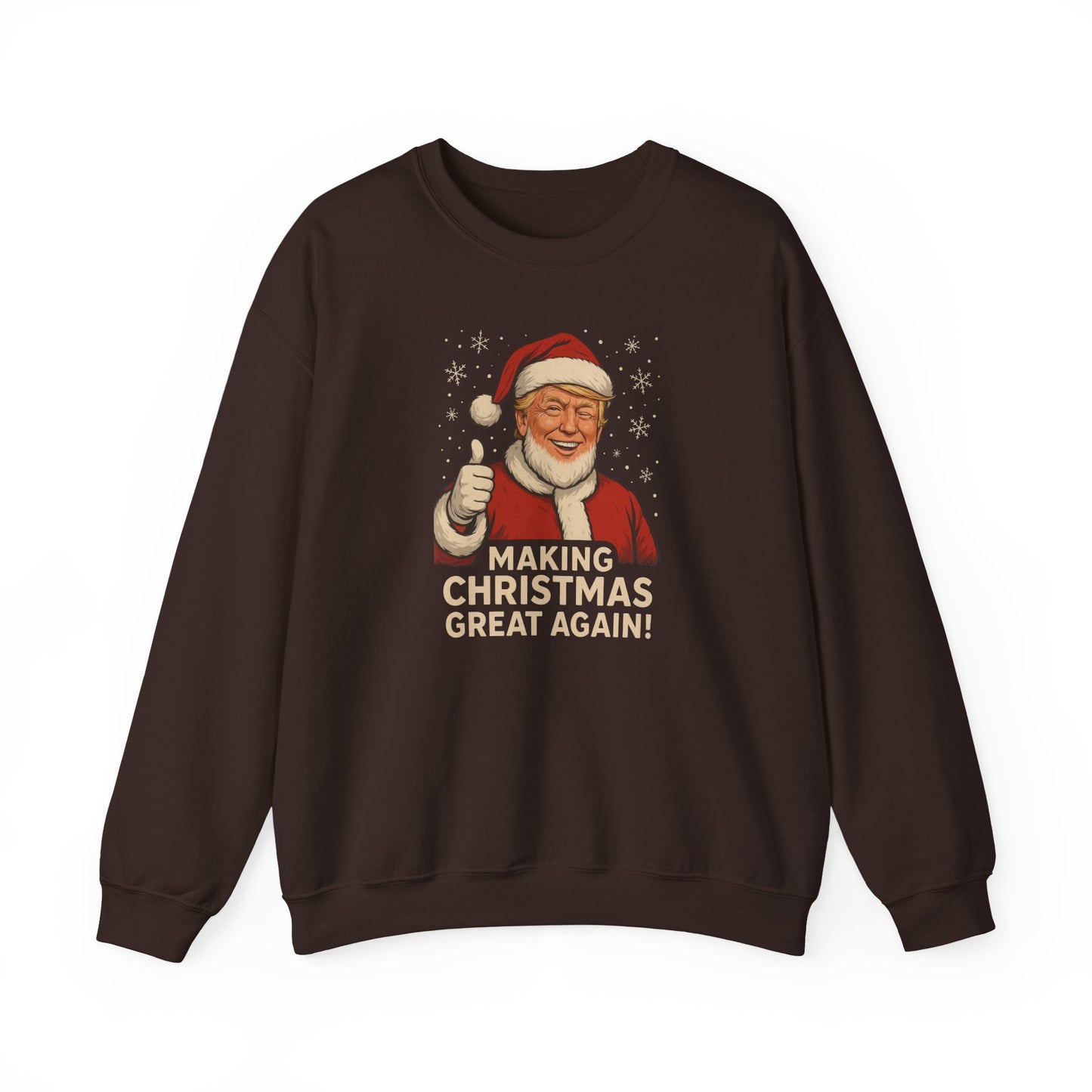 Making Christmas Great Again Sweatshirt – Funny Santa Holiday Crewneck • Patriotic Christmas Gift