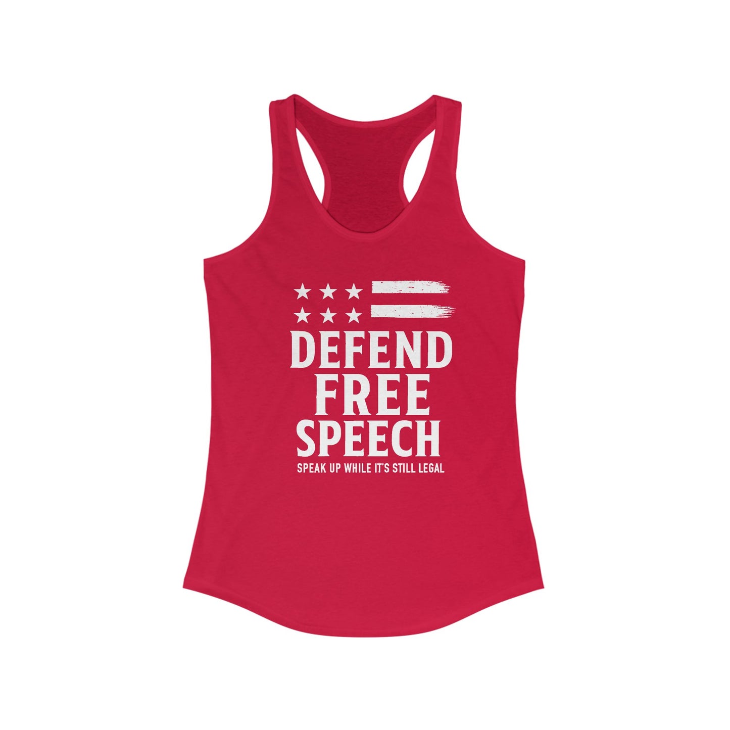 Racerback Tank Defend Free Speech