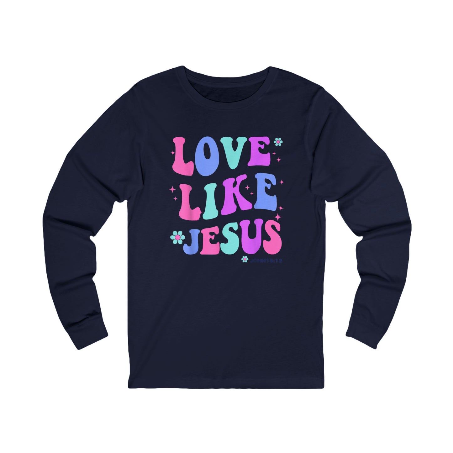 Love Like Jesus Retro Long Sleeve Tee