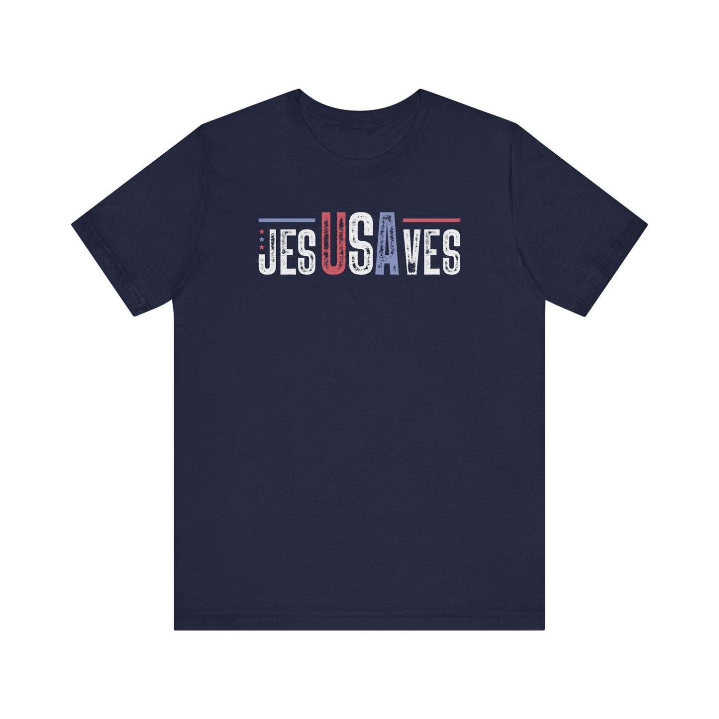 Patriotic Jesus Saves USA Tee