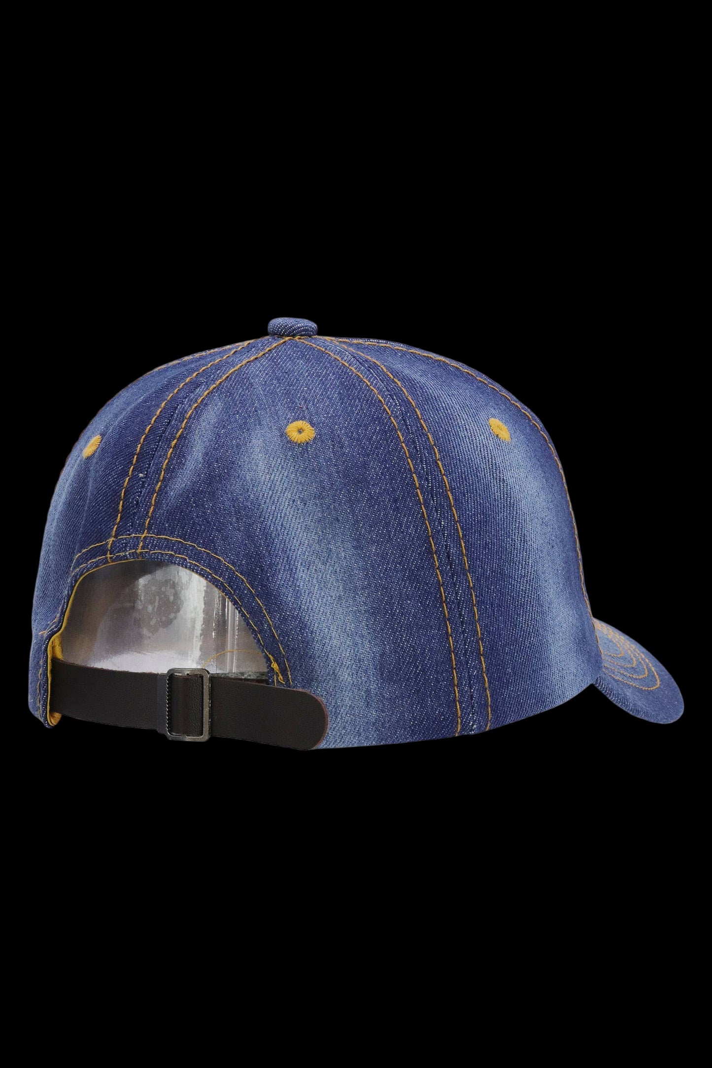 American Flag Bling Patch Denim Baseball Cap