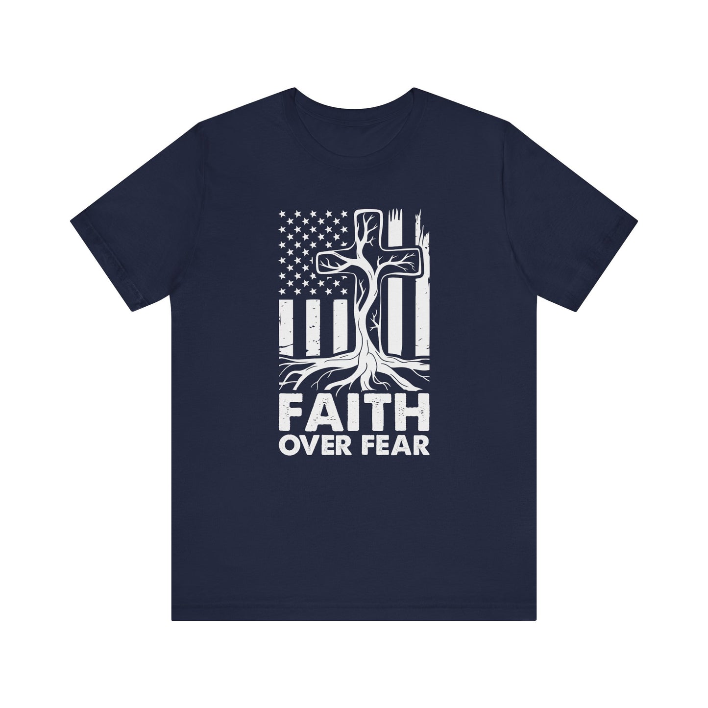 Faith over Fear Tree Roots Tee