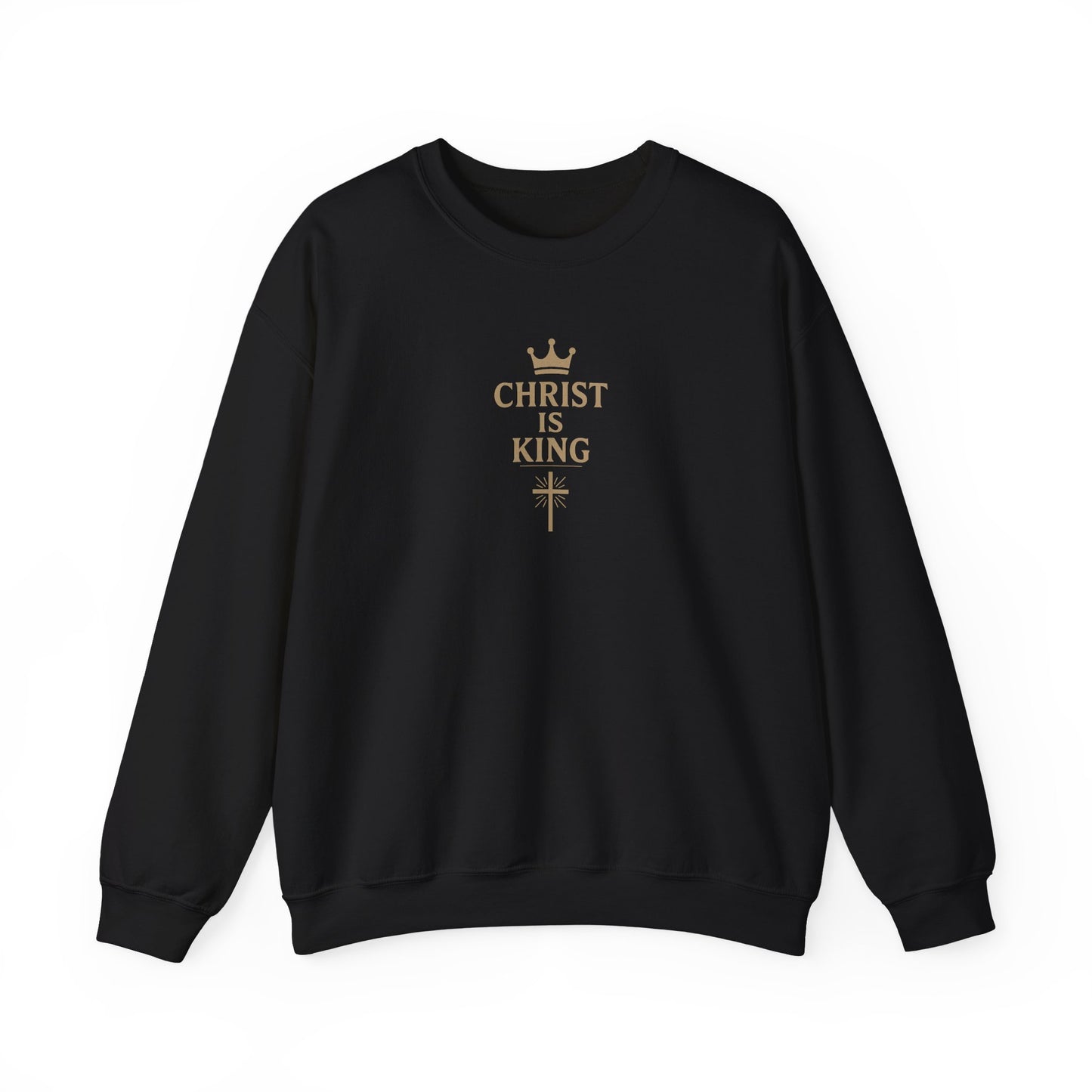 Christ is King Crewneck Sweatshirt — Faith Patriotic Pullover
