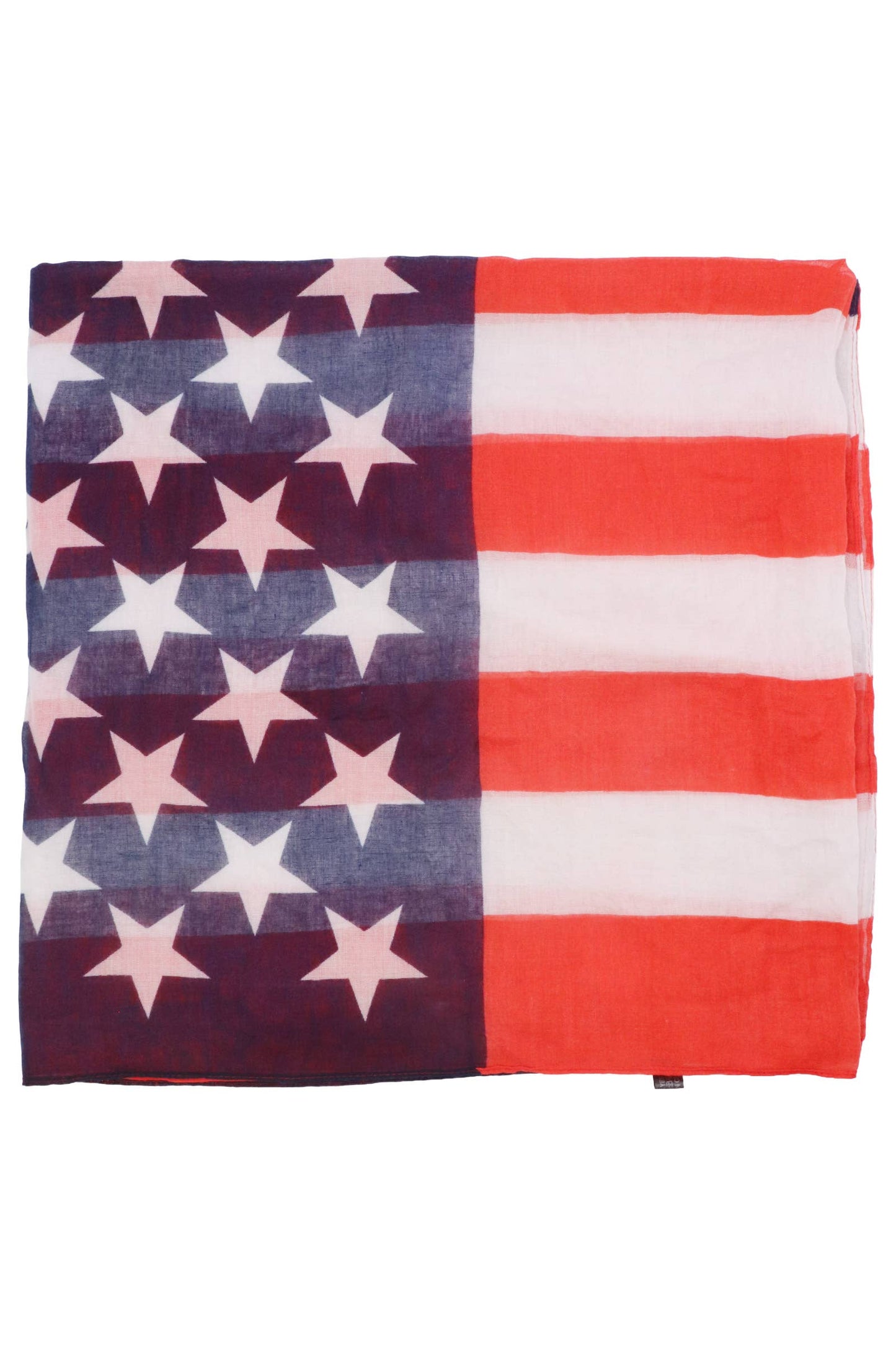 American Flag Chiffon Semi-sheer Swim Cover-up