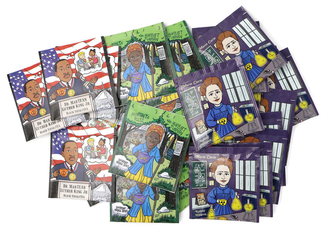 Equalitea OrganicTea Sampler-Araminta Ross, Marie Curie, MLK
