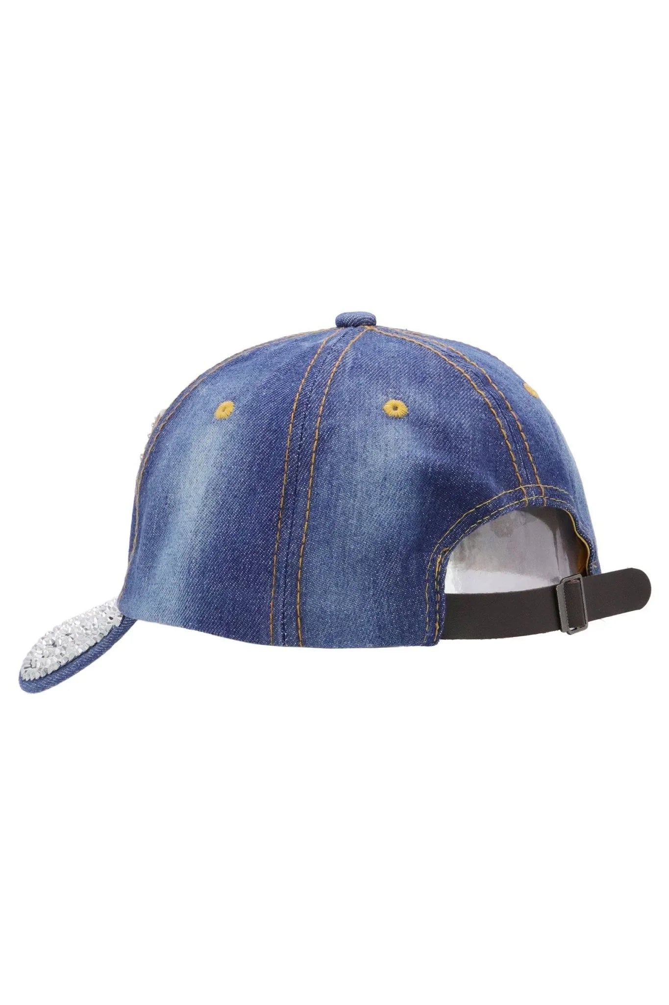 American Flag Bling Patch Denim Baseball Cap - LiberTees for All