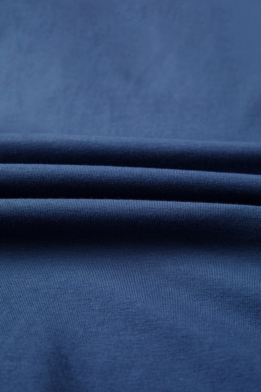 Dark Blue Contrast Knitted Colorblock Star Patchwork Oversize Long Sleeve Top - LiberTees for All