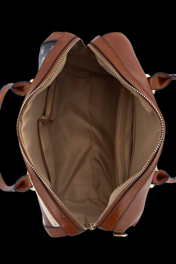 American Flag  Bag Continental Wallet Set