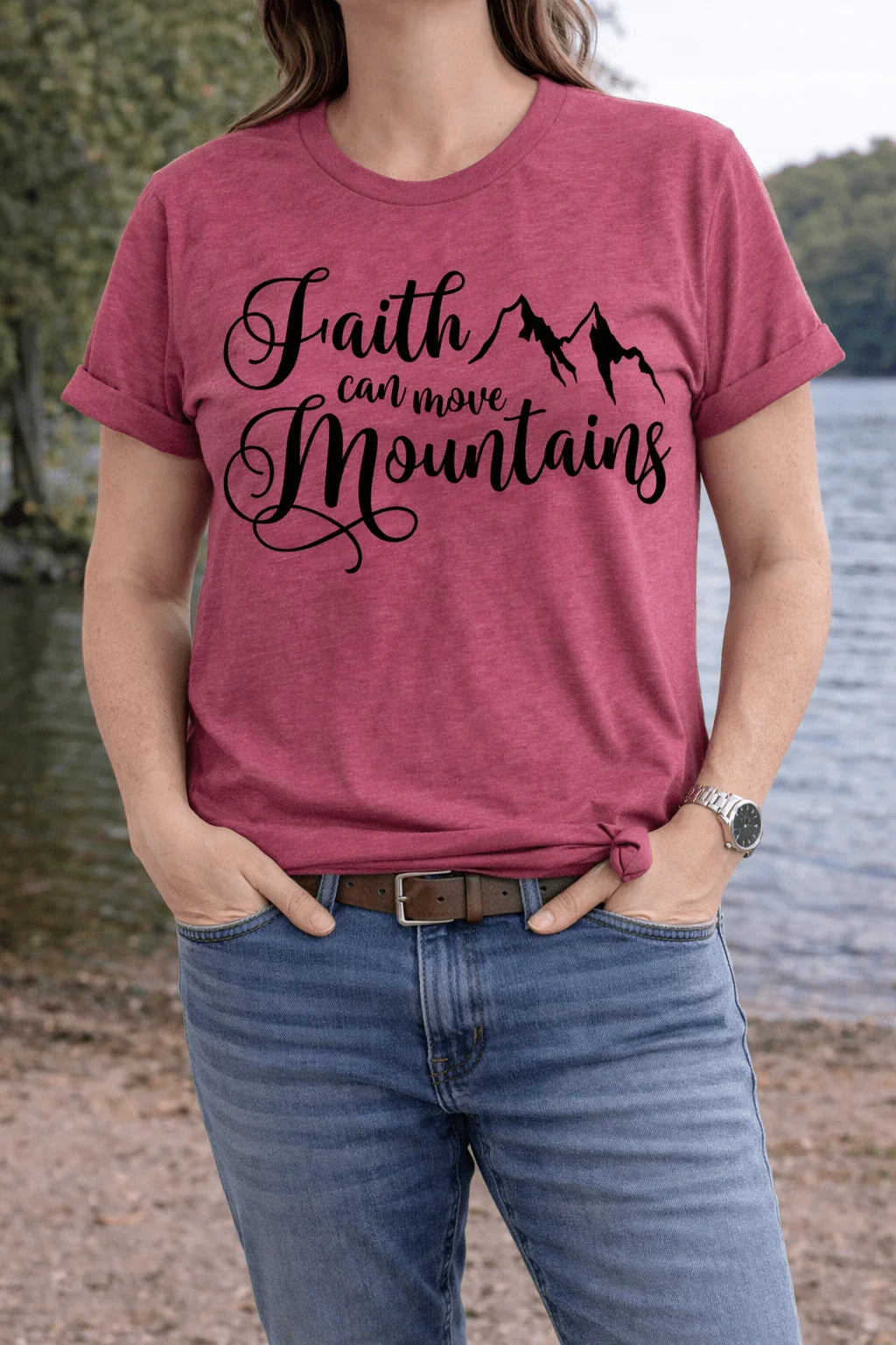 Faith Can Move Mountains T-shirt - LiberTees for All