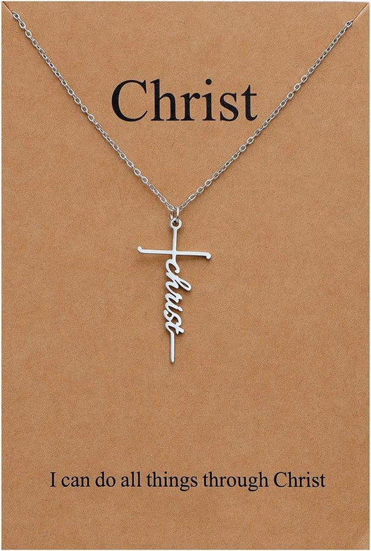 Faith Cross Pendant Necklace for Women Religious Christian Jewelry Mother'S Day Gifts for Women - LiberTees for All
