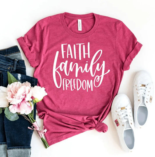 Faith Family Freedom T-shirt - LiberTees for All
